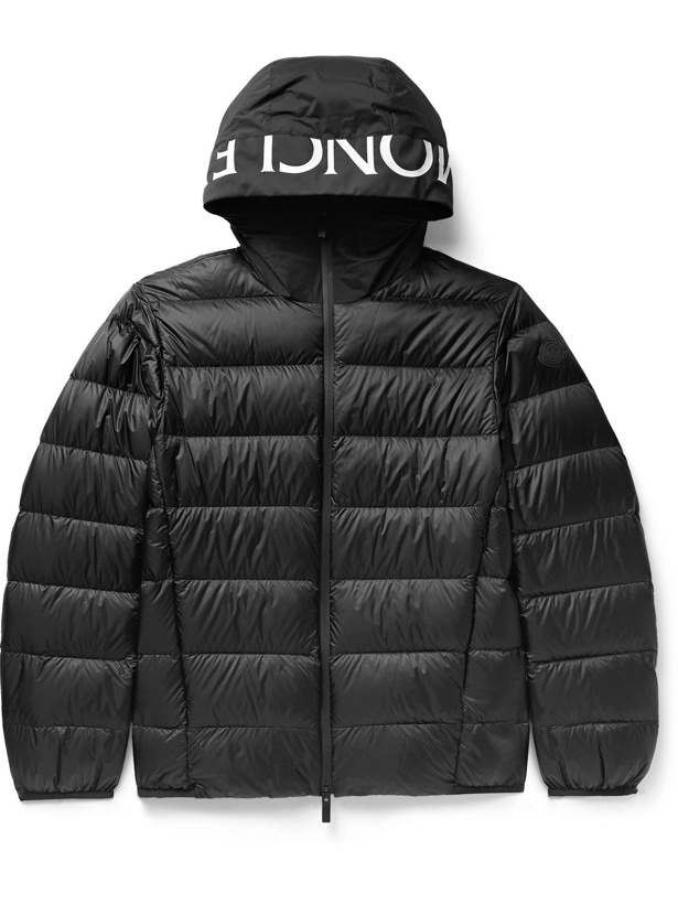 Photo: MONCLER - Provins Slim-Fit Quilted Shell Hooded Down Jacket - Black