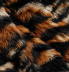 Needles - Tiger-Print Faux Fur Coat - Brown