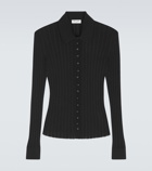 Saint Laurent - Ribbed-knit silk shirt