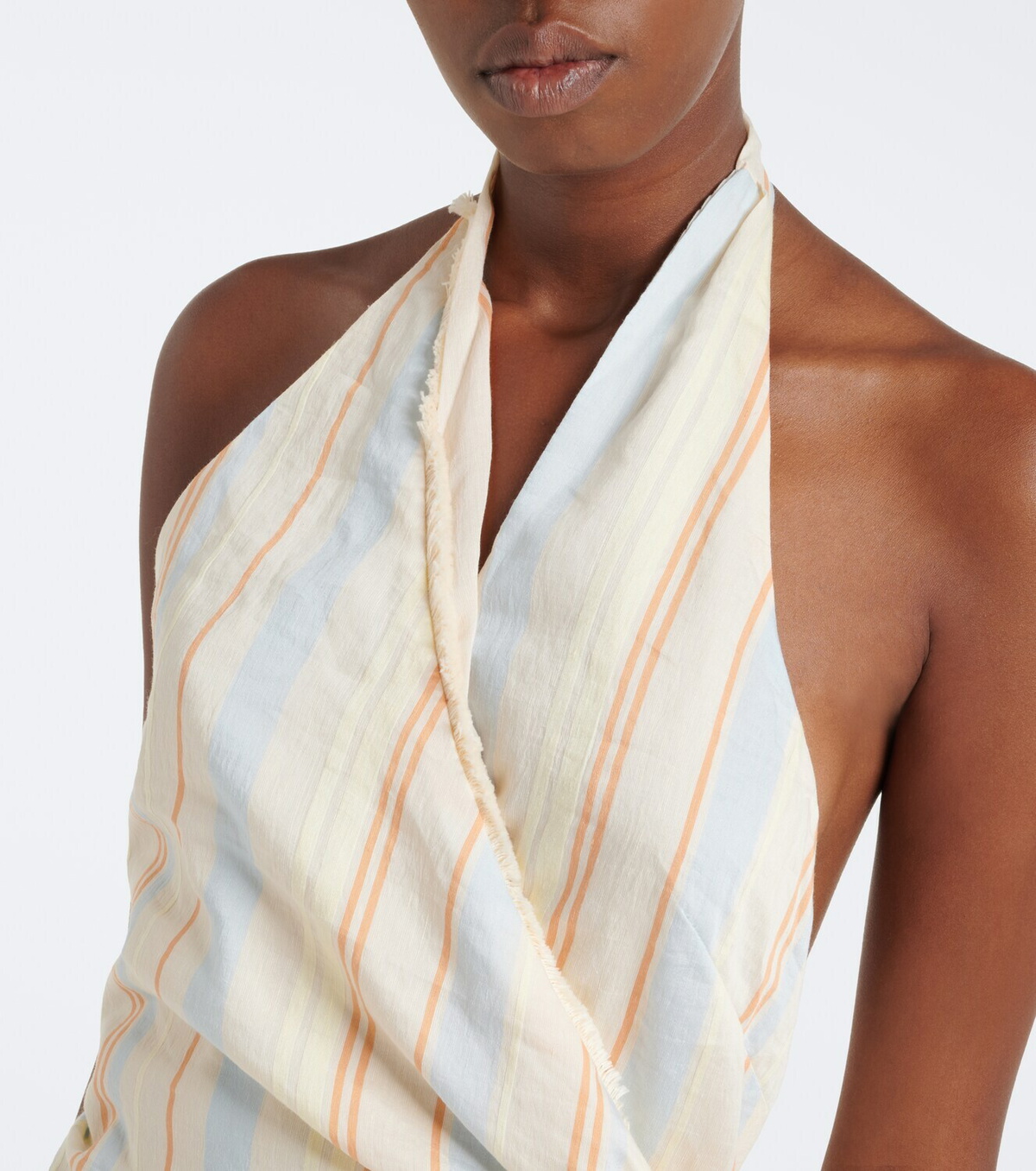 SIR Pernille striped wrap dress