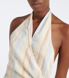 SIR Pernille striped wrap dress