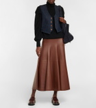Chloe - Noua whipstitch leather loafers
