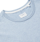 rag & bone - Mélange Organic Cotton-Jersey T-Shirt - Blue