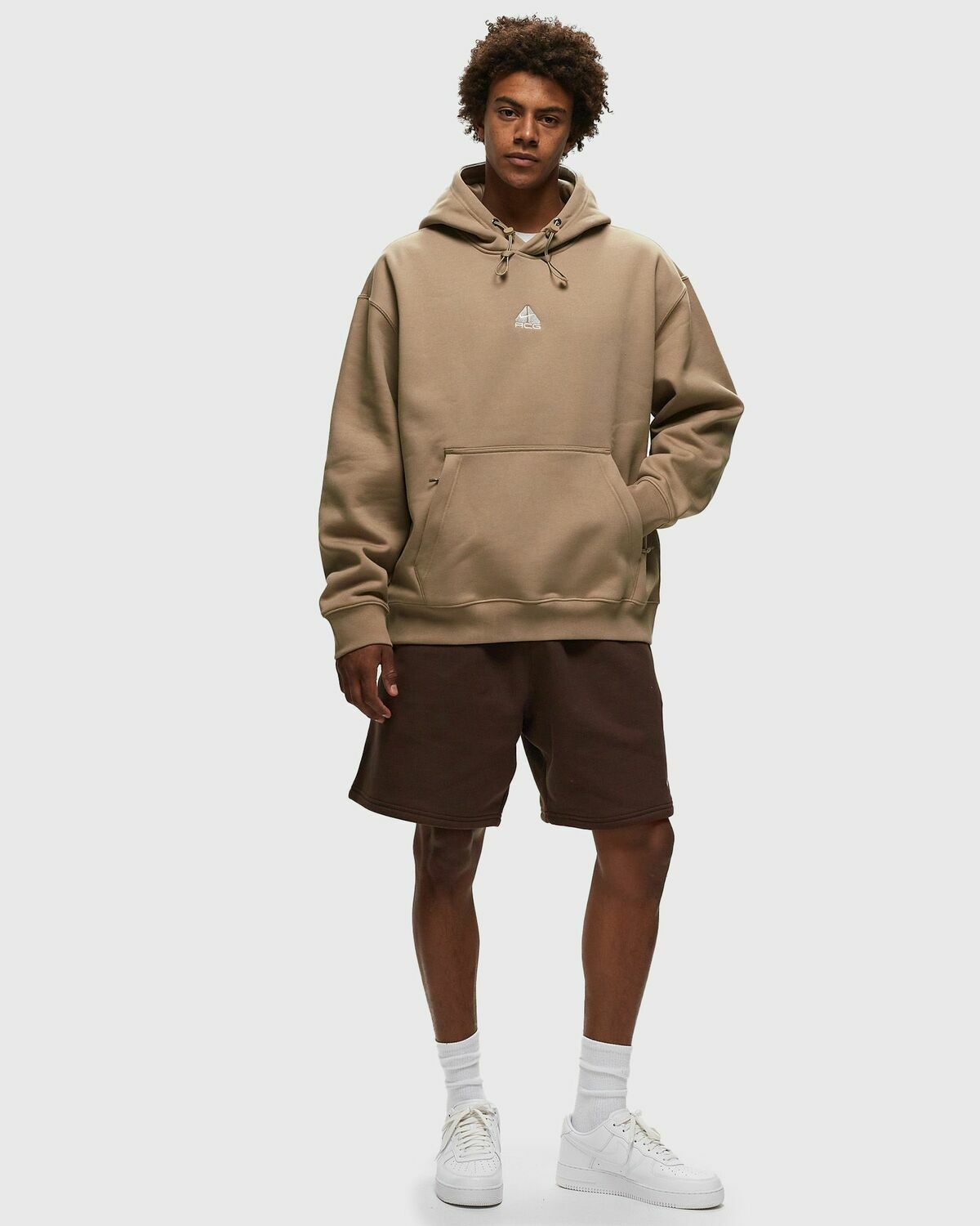 Nike Nike Solo Swoosh Fleece Shorts Brown Sport & Team Shorts