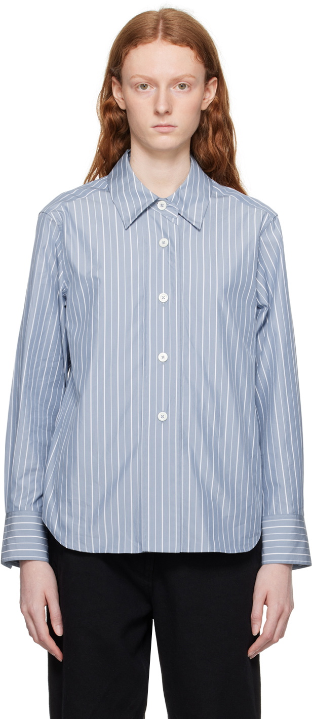 Margaret Howell Blue Striped Shirt