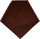 Marni Brown Mini Logo Triangle Scarf