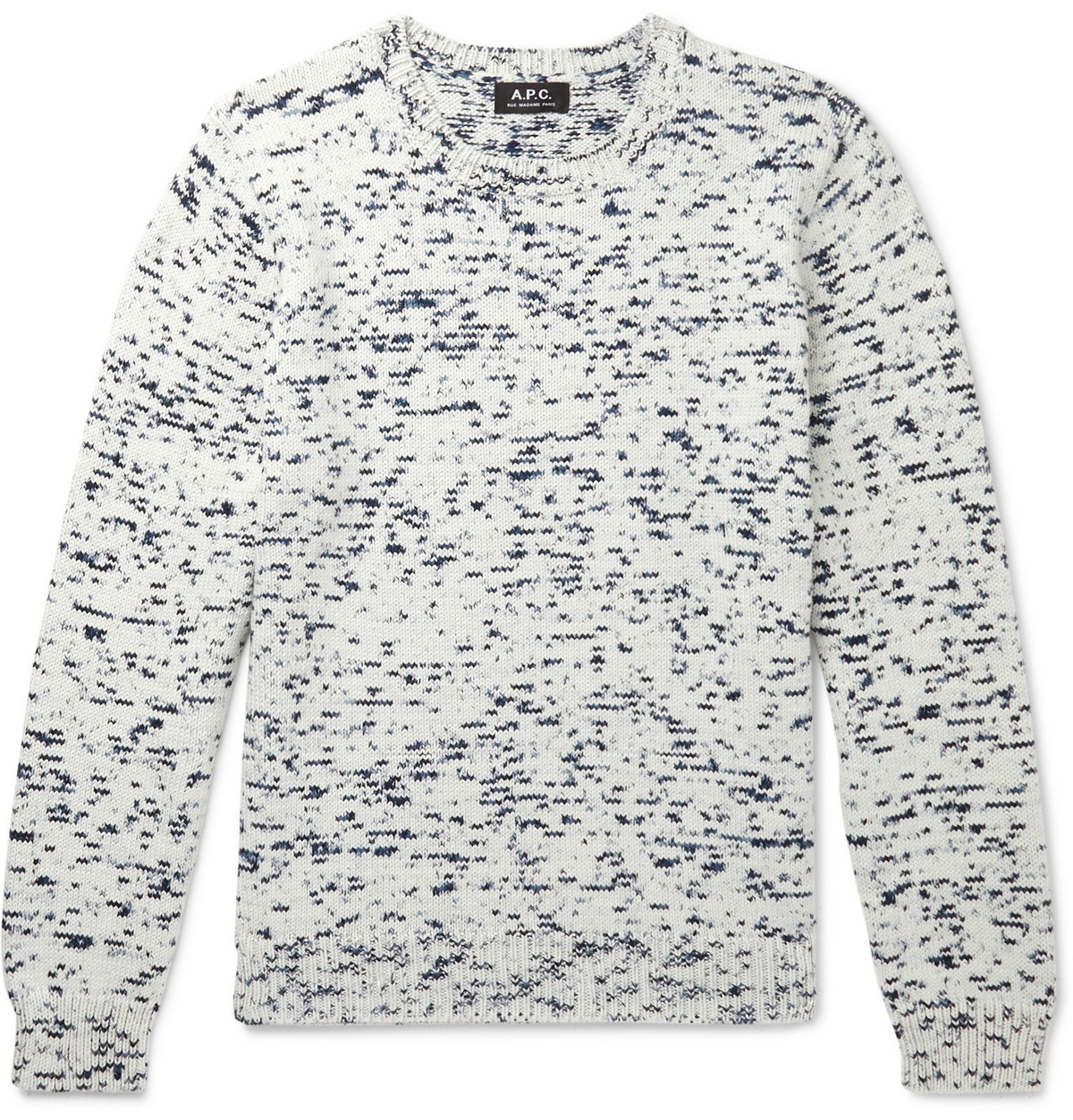 Photo: A.P.C. - Tino Astro-Dyed Cotton Sweater - Neutrals