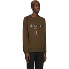 Balmain Khaki Logo Mirror Sweatshirt