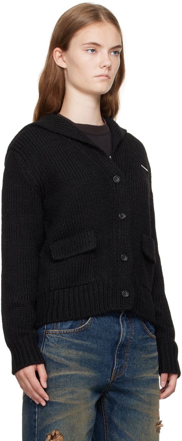 We11done Black Sailor Cardigan