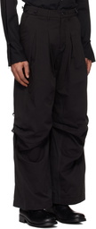 Professor.E Black Parachute Worker Trousers