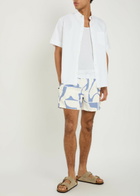 Raith Massira Patterned Woven Swim Shorts Cream