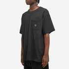 Needles Men's Crew Neck T-Shirt in Black