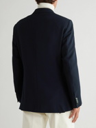 Loro Piana - Milano Double-Breasted Wool-Twill Suit Jacket - Blue