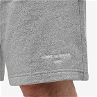 Comme des Garçons Homme Logo Sweat Short in Top Grey