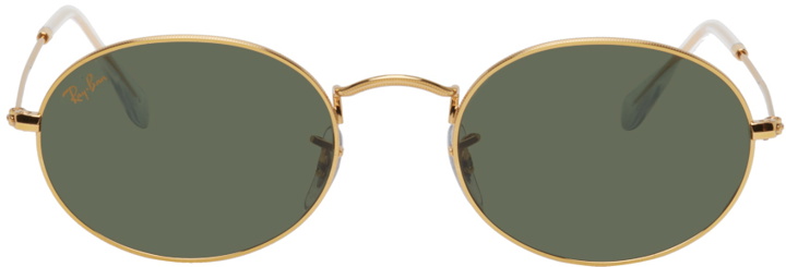 Photo: Ray-Ban Gold Oval Sunglasses