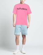 Aries Mens T-shirt Fuchsia