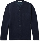 Inis Meáin - Donegal Merino Wool and Linen-Blend Cardigan - Blue