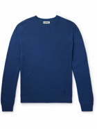 Jil Sander - Logo-Embroidered Wool Sweater - Blue