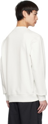 BOSS White Bonded Sweatshirt