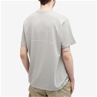 Goldwin Men's GW Lettered Print T-shirt in Light Gray