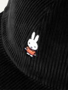 POP TRADING COMPANY - Miffy Logo-Appliquéd Corduroy Baseball Cap