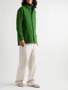 Auralee - Wool-Blend Tweed Shirt - Green