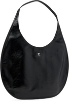 Courrèges Black Holy Naplack Leather Tote