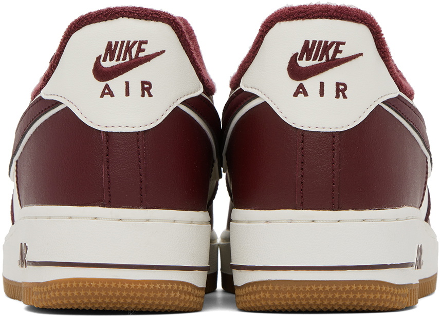 burgundy air force 1 high top