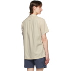 Schnaydermans Beige Tencel Short Sleeve Shirt
