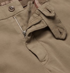 Loro Piana - Slim-Fit Stretch-Cotton Trousers - Neutrals