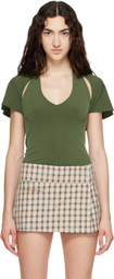 Sandy Liang Khaki Bellini Top