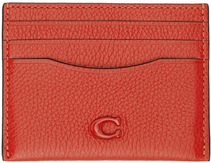 Photo: Coach 1941 Red Leather Card Holder