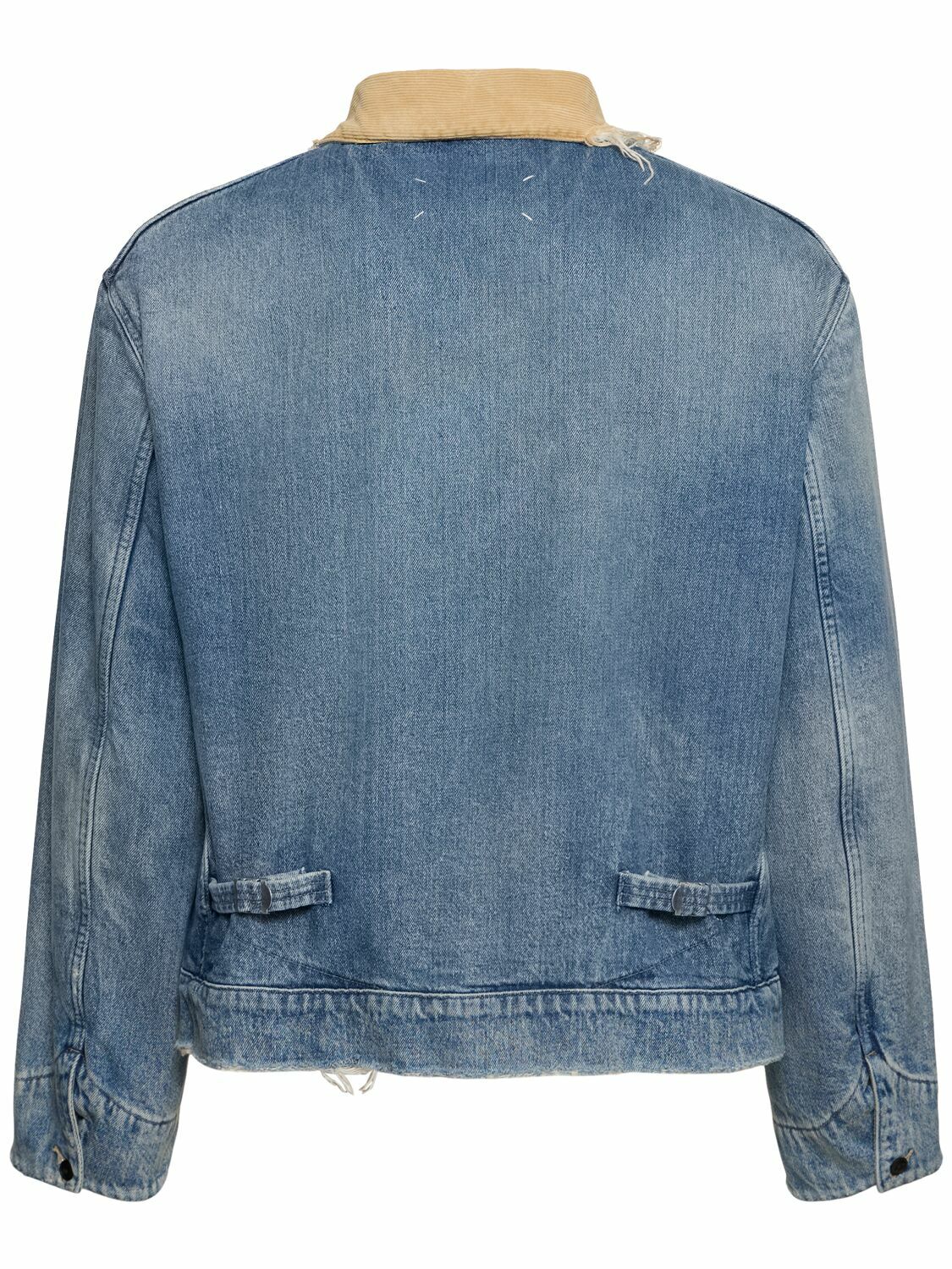 MAISON MARGIELA Cotton Denim Workwear Zip Jacket Maison Margiela