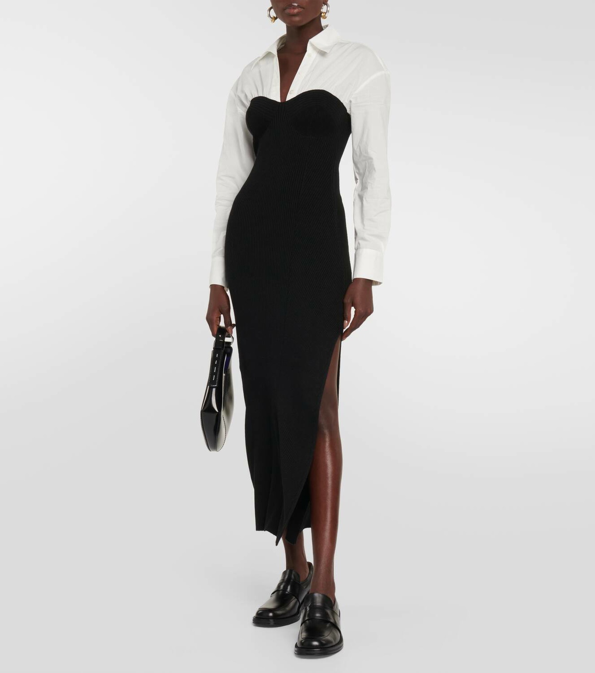 Staud Hazel wool-blend midi dress Staud