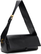 OPEN YY Black Leather Belting Duffle Bag