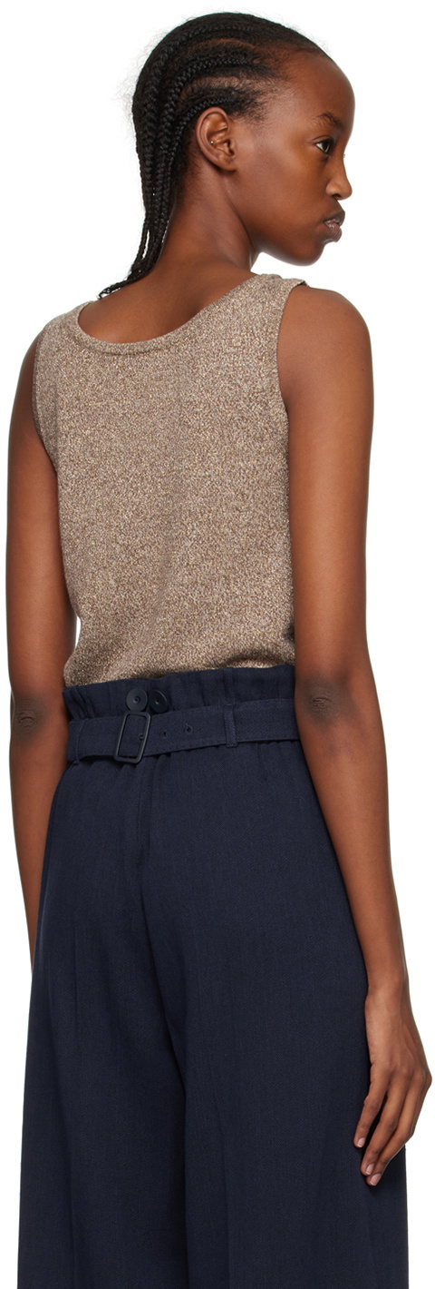 S Max Mara Brown Elica Tank Top