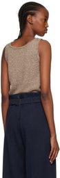 S Max Mara Brown Elica Tank Top