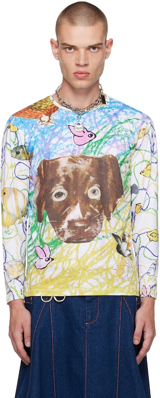 Photo: Chopova Lowena Multicolor Brown Dog Long Sleeve T-Shirt