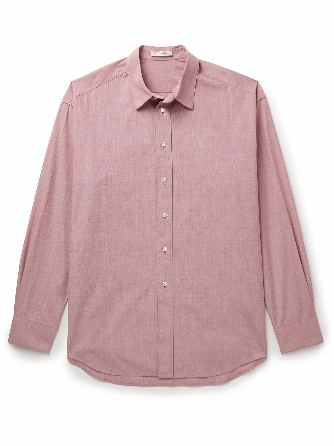 The Row - Miller Cotton-Poplin Shirt - Red The Row