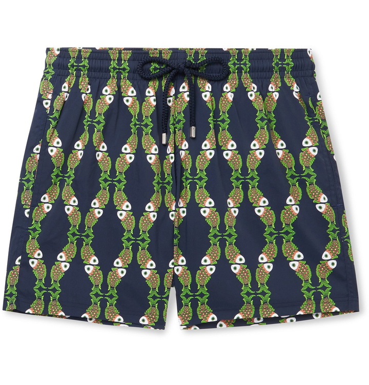 Photo: Vilebrequin - Moorise Mid-Length Printed Swim Shorts - Blue