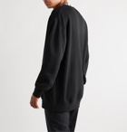 Acne Studios - Oversized Logo-Jacquard Fleece-Back Jersey Sweatshirt - Black