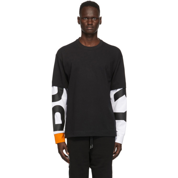 Photo: Burberry Black Fernford Long Sleeve T-Shirt