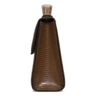 Hunting Season Brown Small Lizard Top Handle Bag