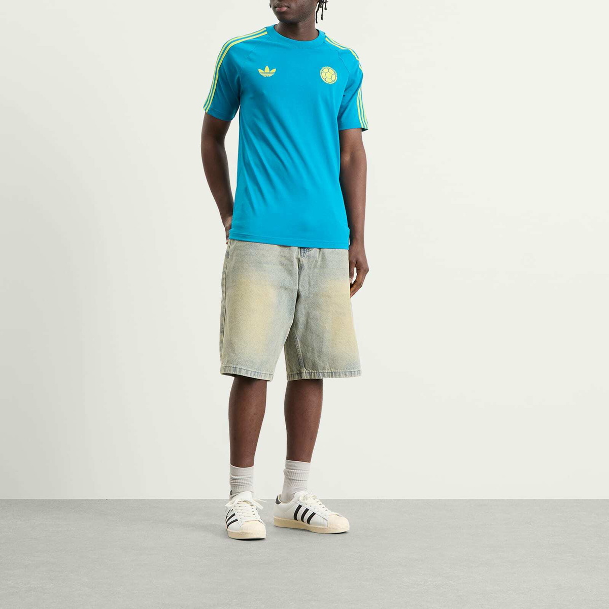 Adidas Men's Colombia T-Shirt in Mystery Petrol