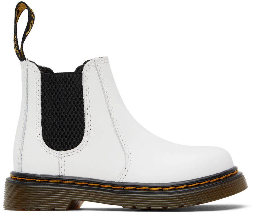 Dr. Martens Kids White 2976 Little Kids Boots