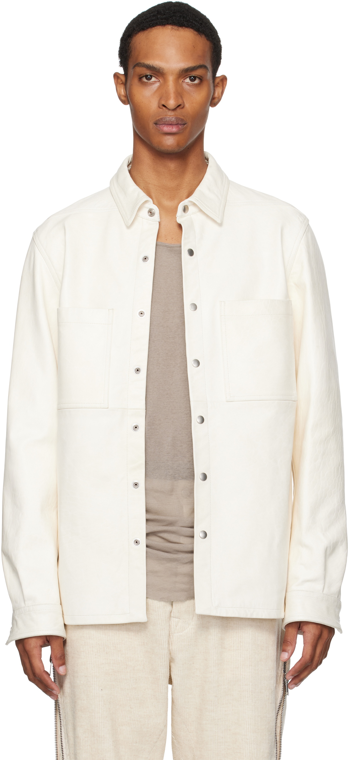 ジャケット・アウター Rick Owens linen coach jacket Rick Owens linen coach jacket