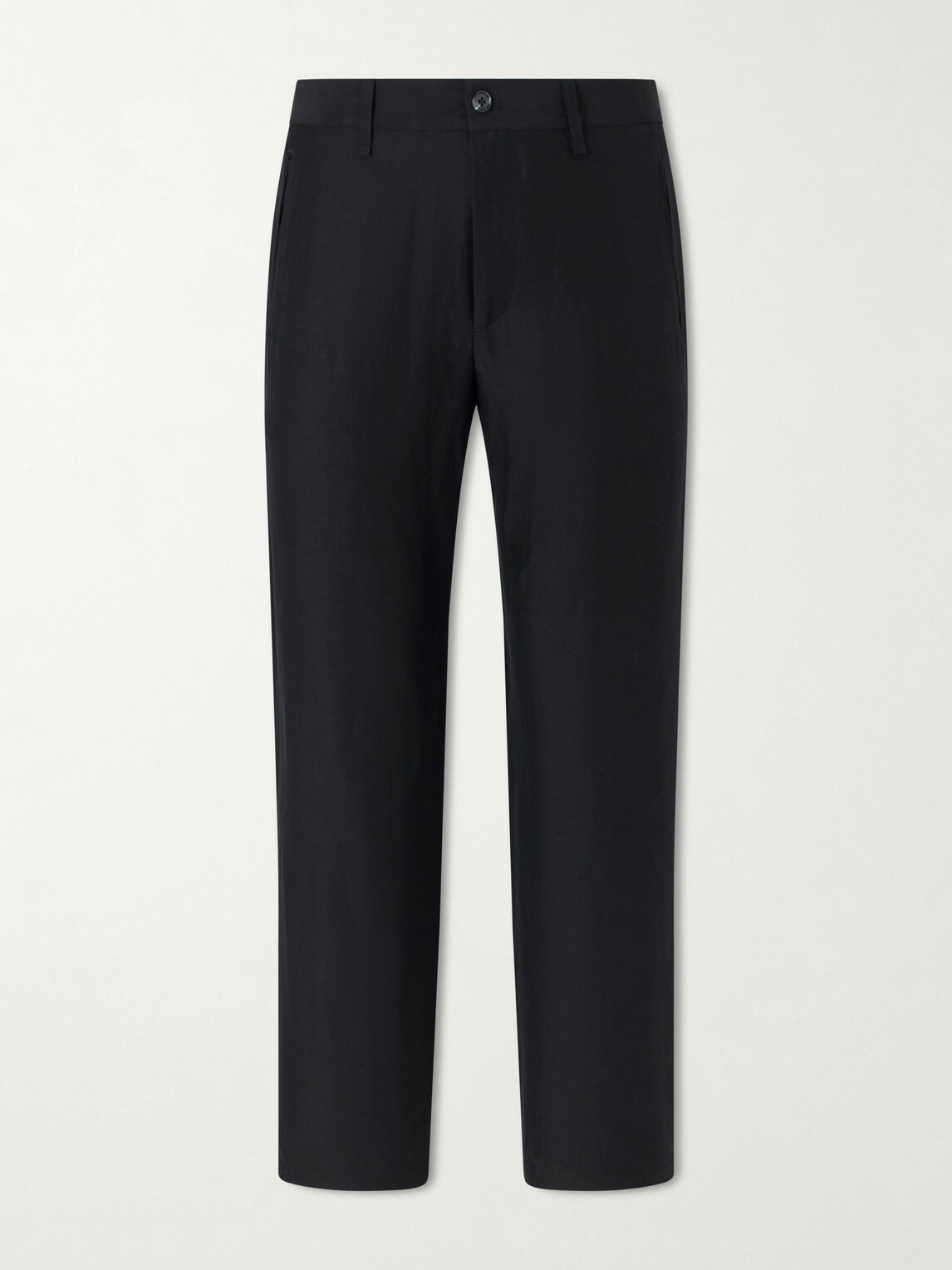 Rag & Bone - Evan Straight-Leg Wool and Linen-Blend Trousers - Black