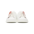 Fendi White and Red Leather Bag Bugs Sneakers