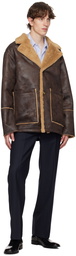 Séfr Brown Sheridan Faux-Shearling Jacket