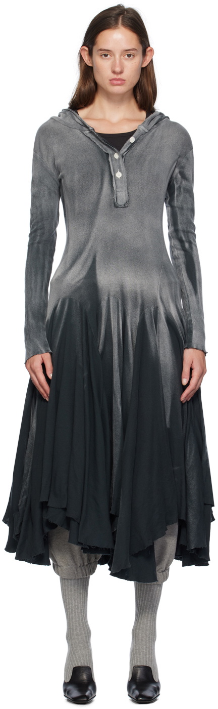 Edward Cuming Black Drowned Rat Midi Dress